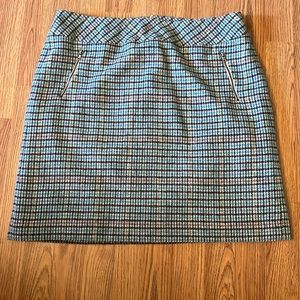 plaid, thick material skirt